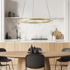 New Straluma Grote design hanglamp LED gouden ring
