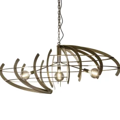 Best Sale Straluma Grote design hanglamp ovaal oud messing