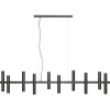 Fashion Straluma Grote design hanglamp tubes mat zwart 14-lichts