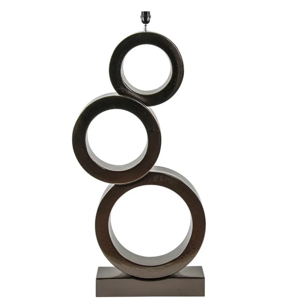 Shop Straluma Grote design lampvoet Circles brons exclusief kap