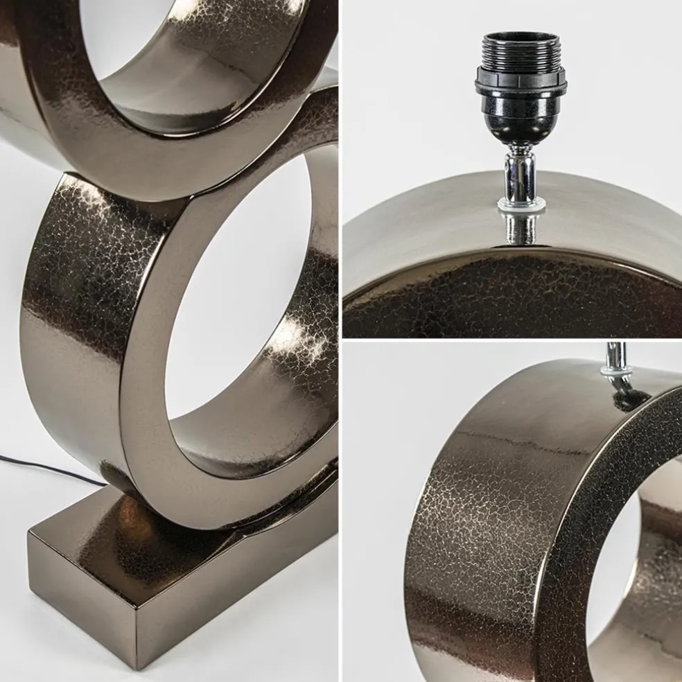 Shop Straluma Grote design lampvoet Circles brons exclusief kap