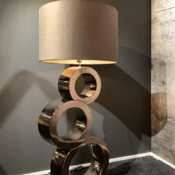 Shop Straluma Grote design lampvoet Circles brons exclusief kap