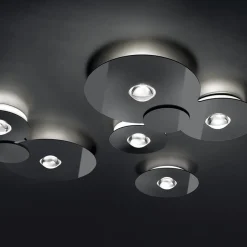 Cheap Straluma Grote design LED plafondlamp Bugia Mega glossy zwart