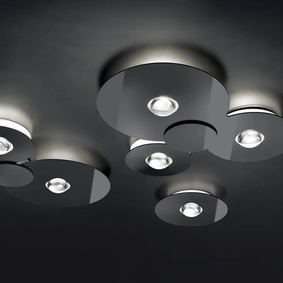 Cheap Straluma Grote design LED plafondlamp Bugia Mega glossy zwart