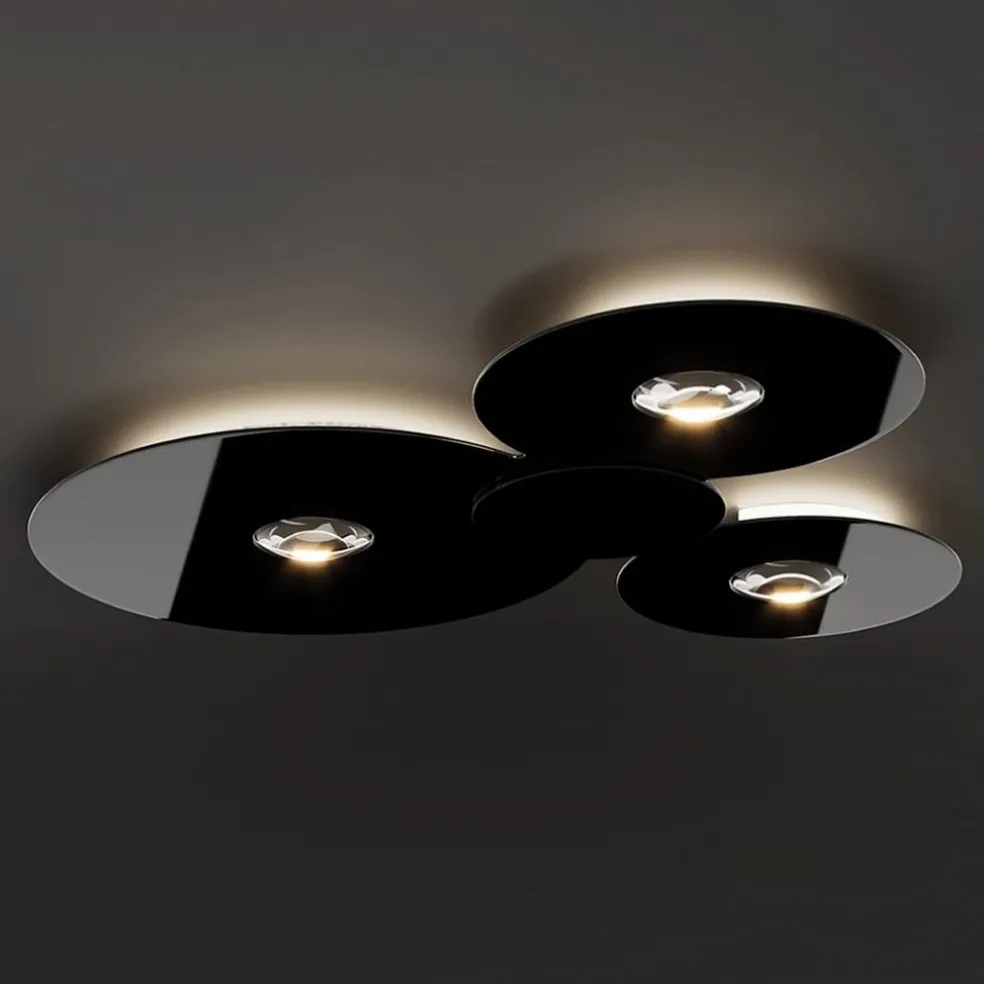Cheap Straluma Grote design LED plafondlamp Bugia Mega glossy zwart
