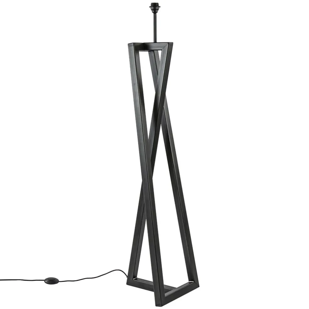 Clearance Straluma Grote design vloerlamp Calitri staal exclusief kap
