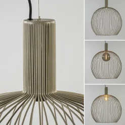 Shop Straluma Grote draad hanglamp mat zand 70 cm