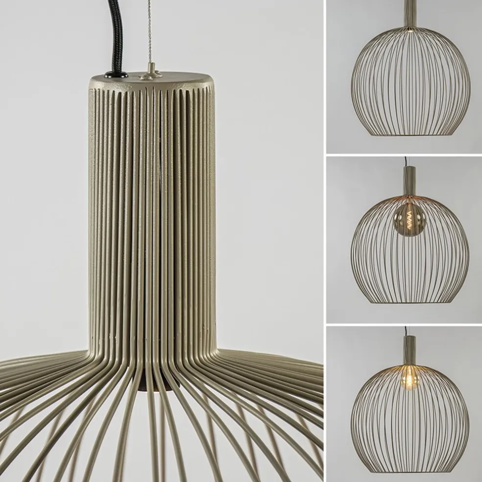 Shop Straluma Grote draad hanglamp mat zand 70 cm