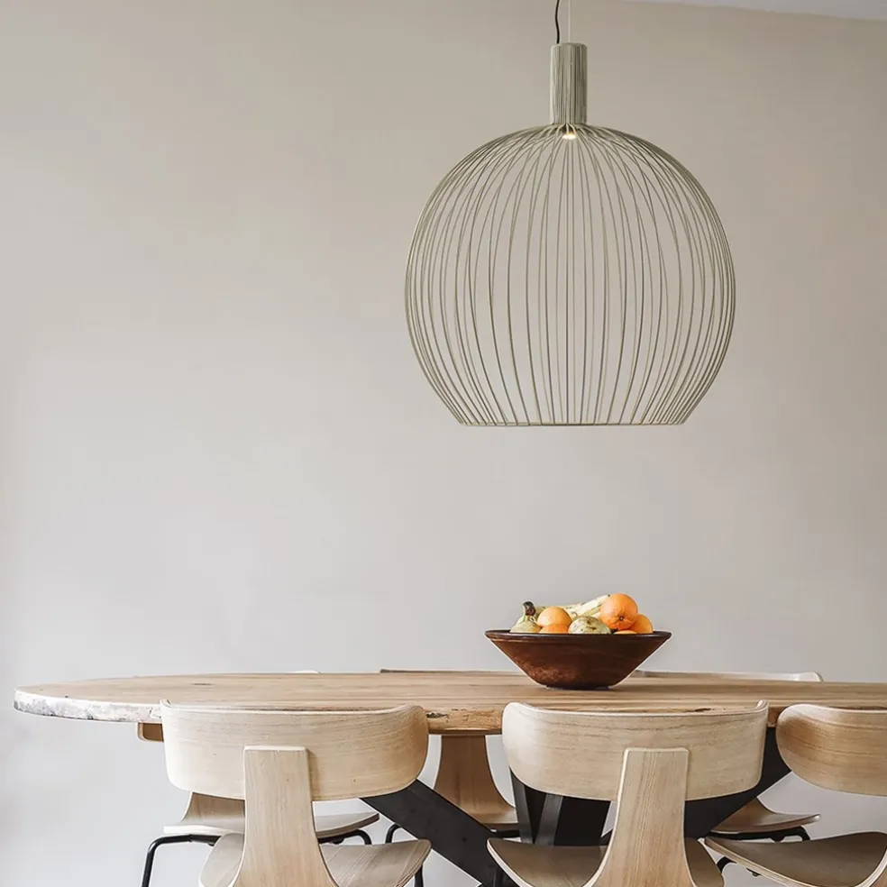 Shop Straluma Grote draad hanglamp mat zand 70 cm