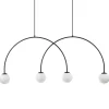 Sale Straluma Grote hanglamp bogen met wit glas