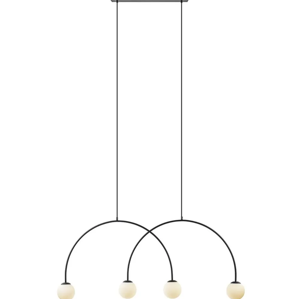 Sale Straluma Grote hanglamp bogen met wit glas