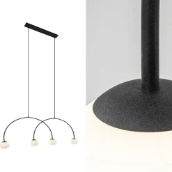 Sale Straluma Grote hanglamp bogen met wit glas
