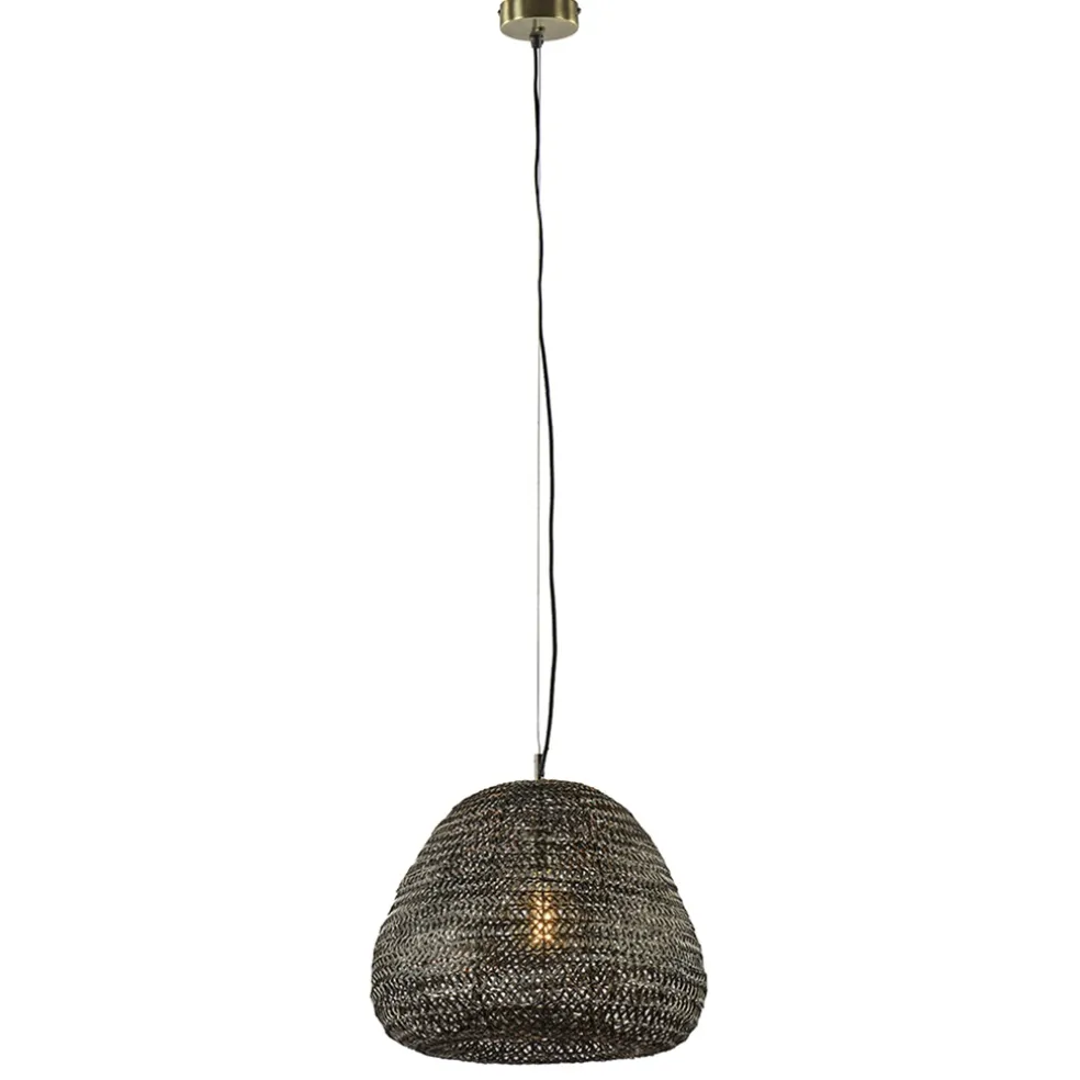 Flash Sale Straluma Grote hanglamp Finou antiek brons met zwart