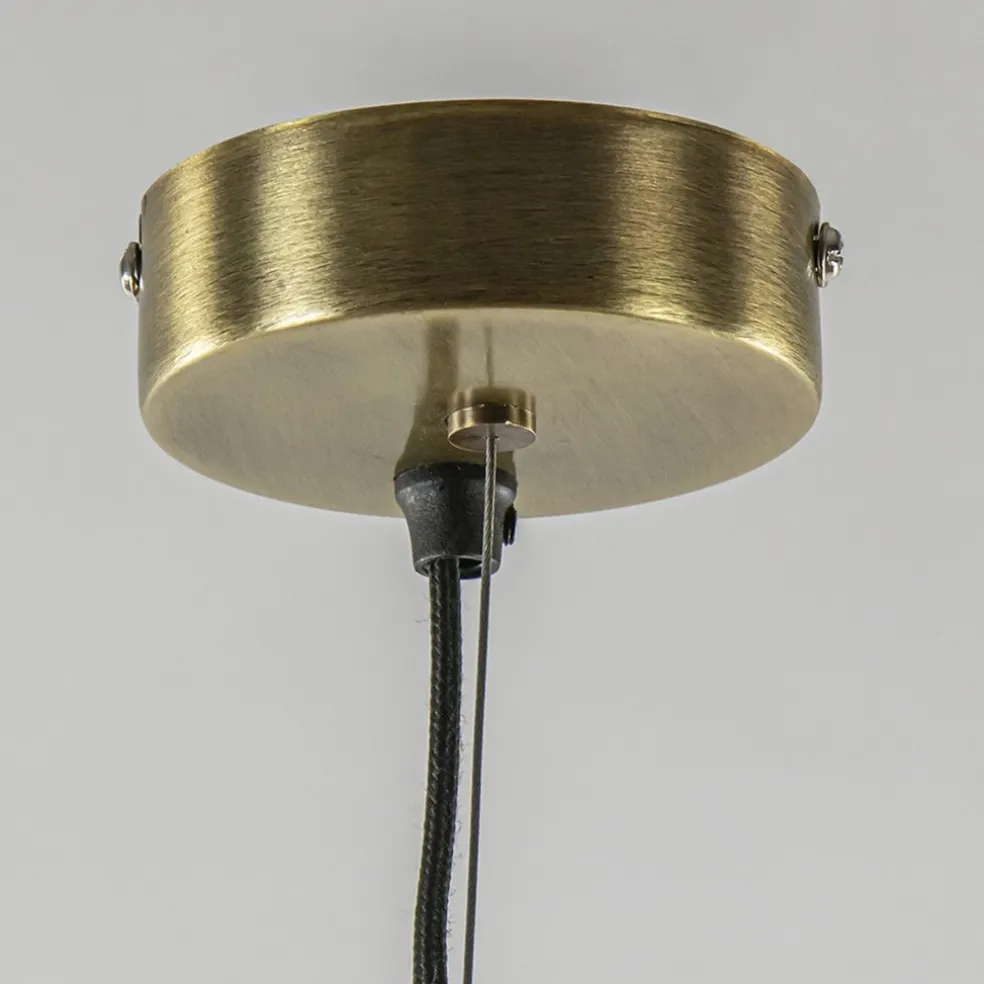 Flash Sale Straluma Grote hanglamp Finou antiek brons met zwart