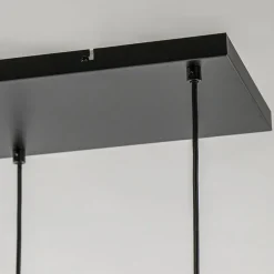New Straluma Grote hanglamp Lekar 5-lichts antiek brons met smoke glas