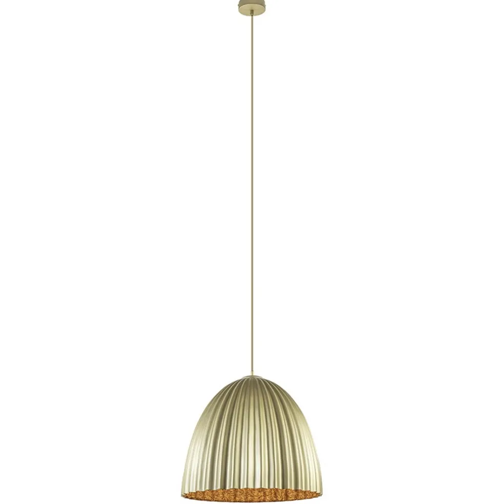 Flash Sale Straluma Grote hanglamp mat goud met relief 50 cm