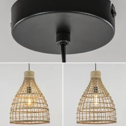 Best Straluma Grote hanglamp Puerto rotan naturel Light and Light
