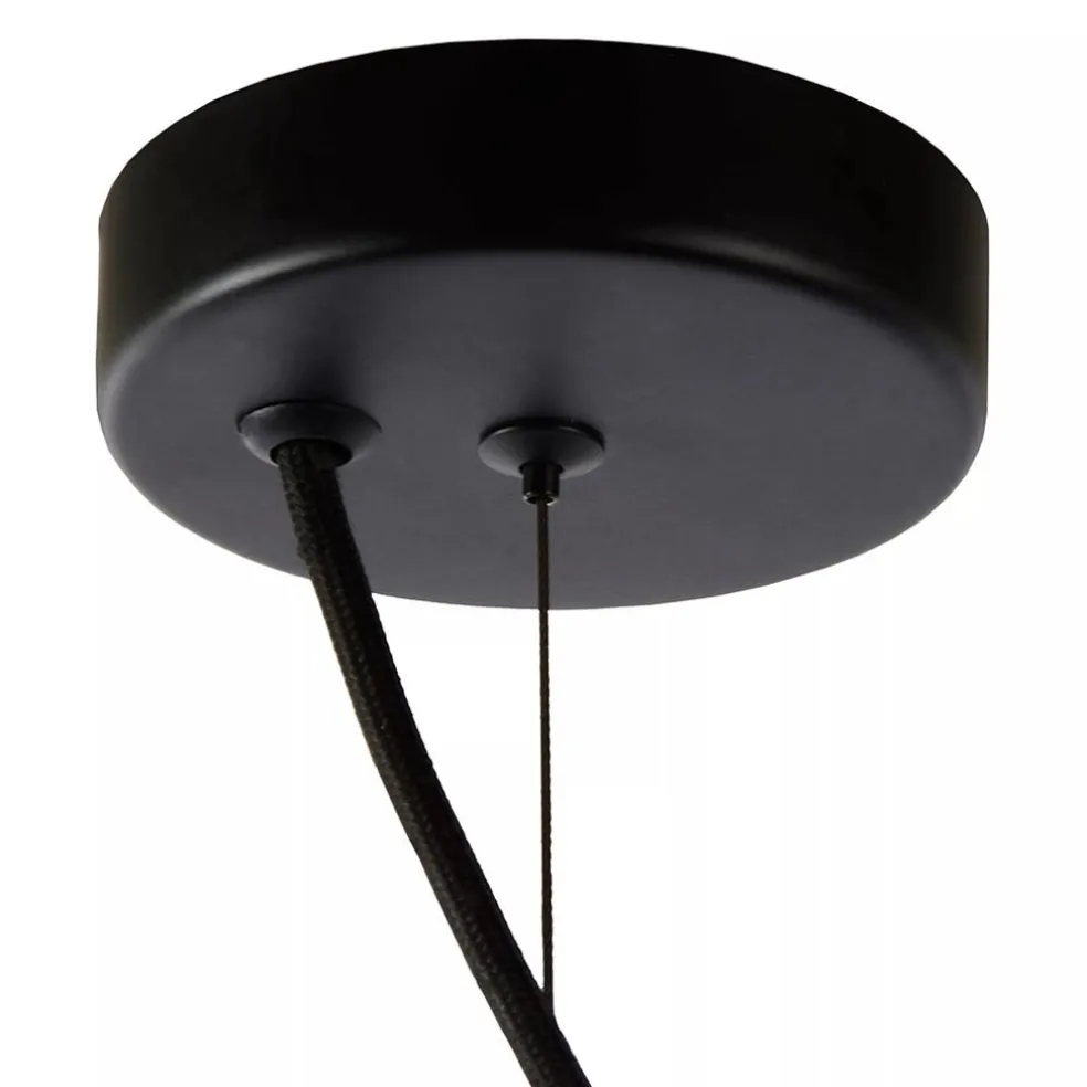 Sale Straluma Grote hanglamp smoke glazen kap met zwart