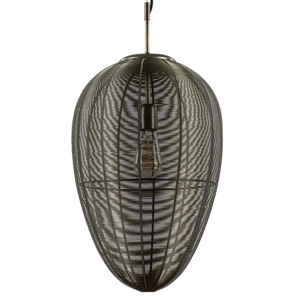 Best Straluma Grote hanglamp Yaelle antiek brons Light and Living
