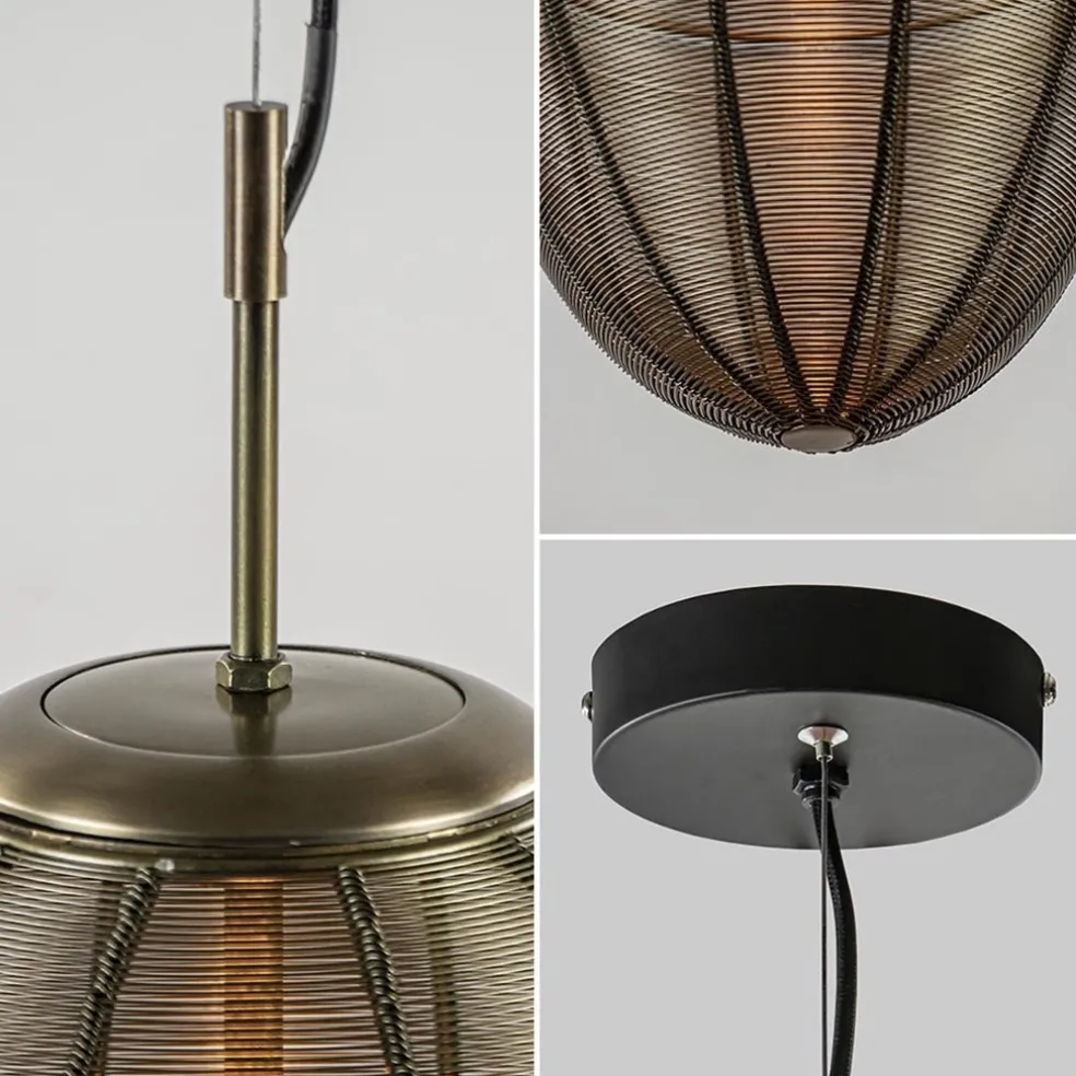Best Straluma Grote hanglamp Yaelle antiek brons Light and Living