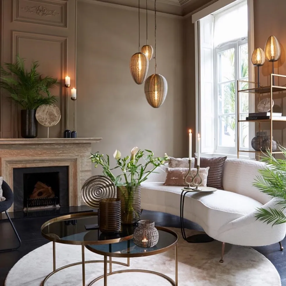 Best Straluma Grote hanglamp Yaelle antiek brons Light and Living