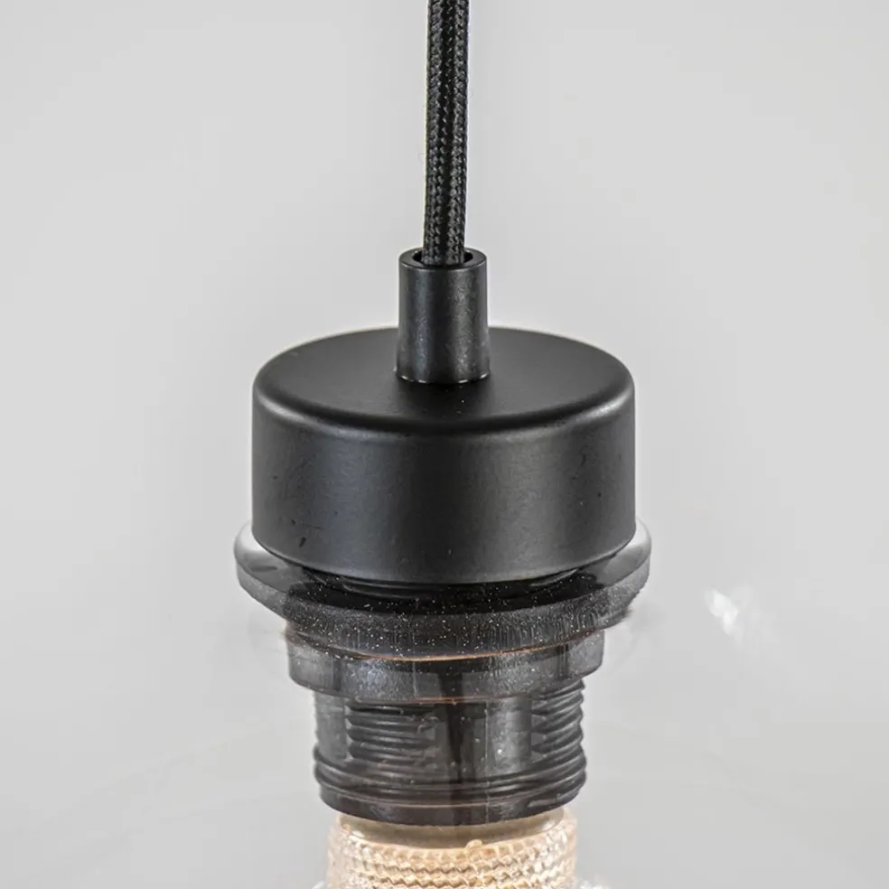 Fashion Straluma Grote hanglamp zwart 11- lichts multipendel helder glas