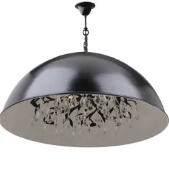 Fashion Straluma Grote koepel hanglamp met kristal Ø90 cm