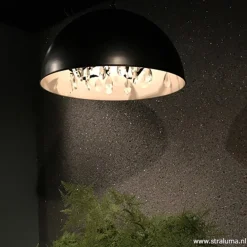 Fashion Straluma Grote koepel hanglamp met kristal Ø90 cm