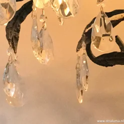 Fashion Straluma Grote koepel hanglamp met kristal Ø90 cm