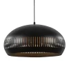Cheap Straluma Grote koepel hanglamp zwart met goud 50 cm