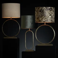 Clearance Straluma Grote lampvoet Liva licht goud exclusief kap