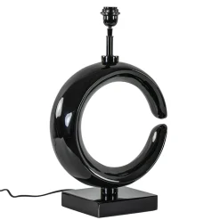 Outlet Straluma Grote lampvoet Maan shiny zwart