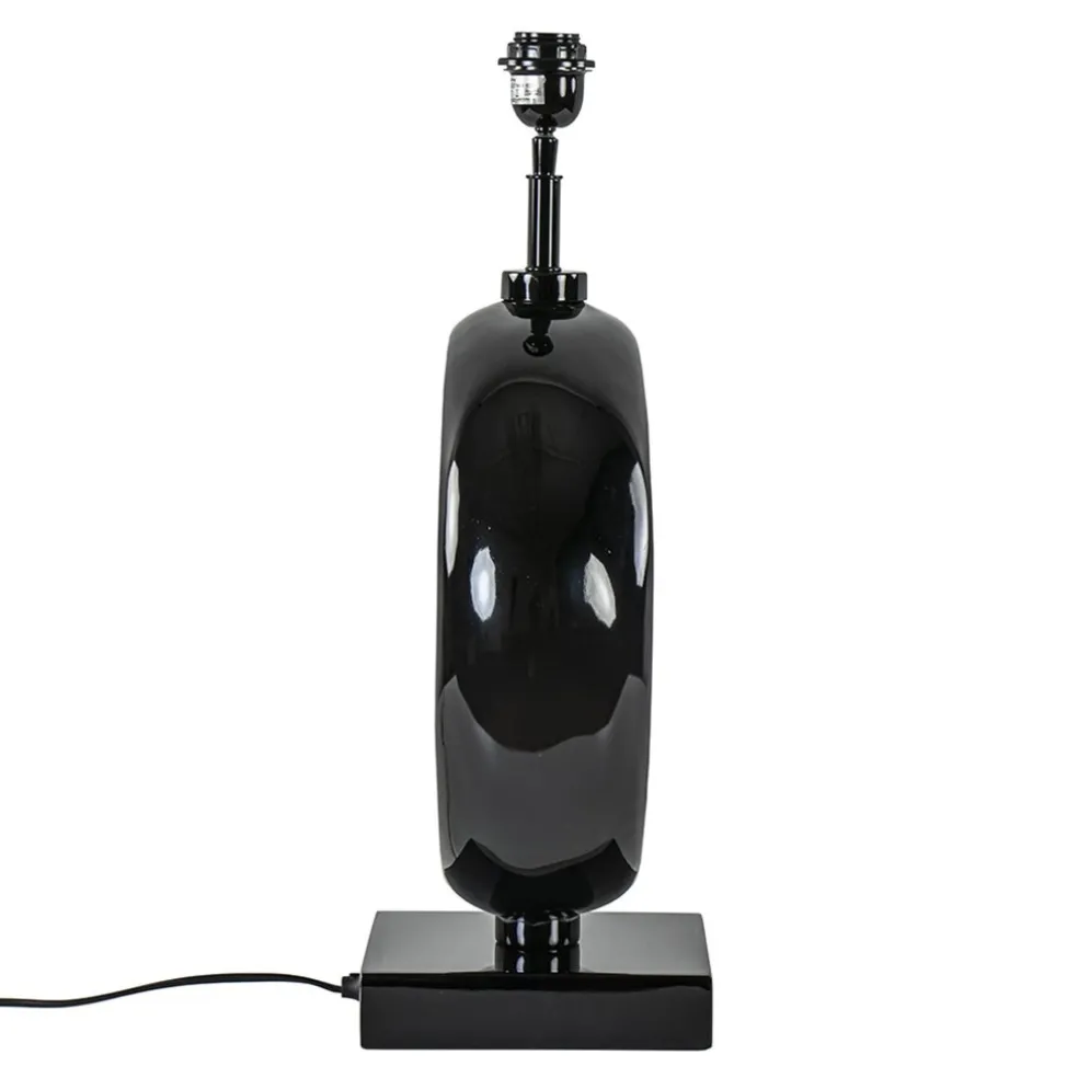 Outlet Straluma Grote lampvoet Maan shiny zwart