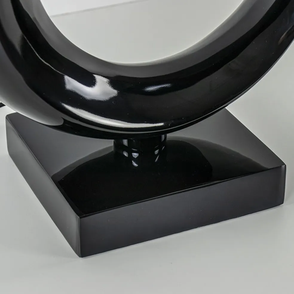 Outlet Straluma Grote lampvoet Maan shiny zwart