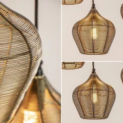 Sale Straluma Grote landelijke hanglamp 10-lichts antiek brons Alvaro