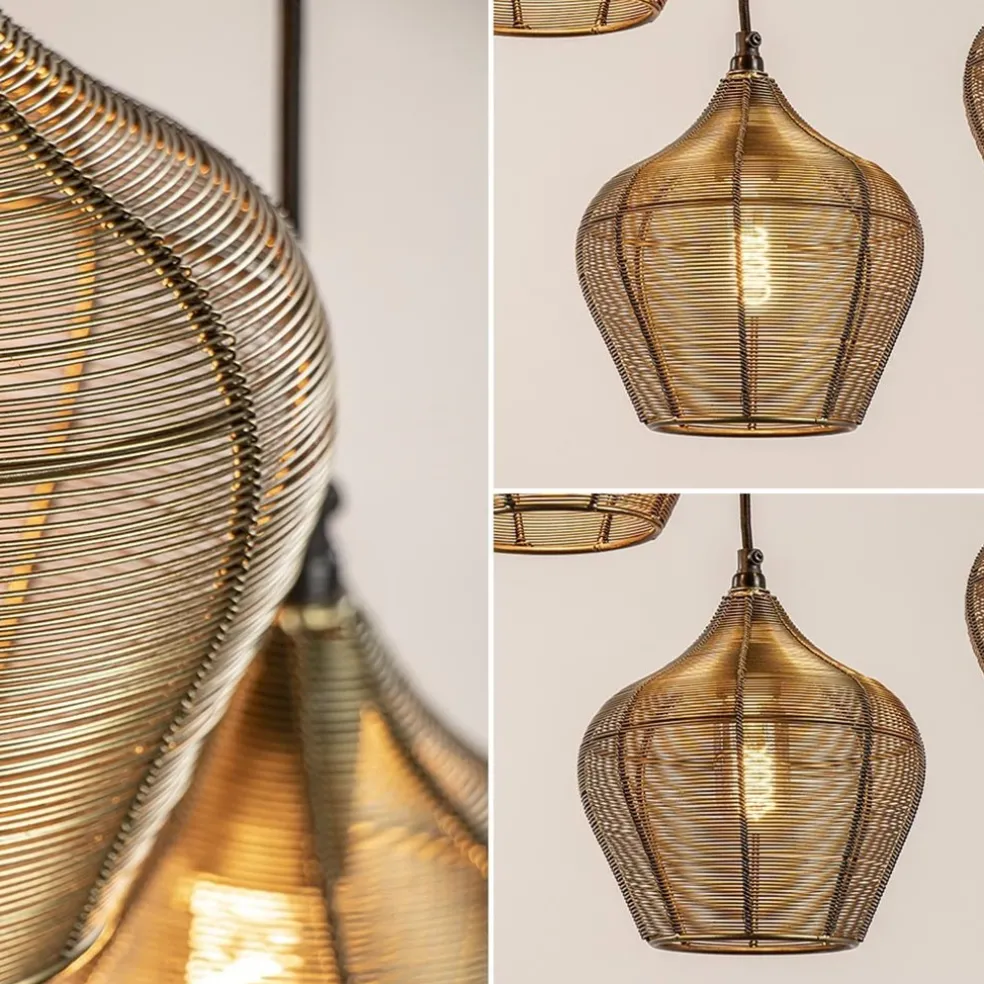 Sale Straluma Grote landelijke hanglamp 10-lichts antiek brons Alvaro