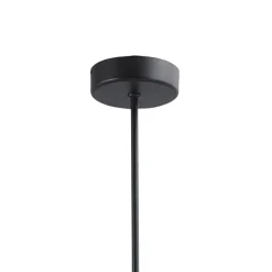 New Straluma Grote LED hanglamp zwart met helder glazen bollen