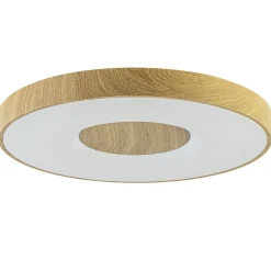 Best Straluma Grote LED plafondlamp met houtlook 65 cm
