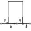 Shop Straluma Grote 10-lichts eettafelhanglamp zwart exclusief lichtbronnen