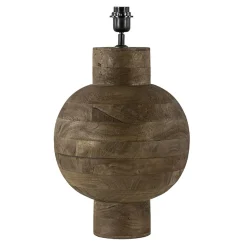 New Straluma Grote Light and Living lampvoet Barumi hout
