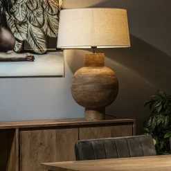 New Straluma Grote Light and Living lampvoet Barumi hout