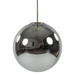 Cheap Straluma Grote luxe hanglamp brons + smoke glas Medina
