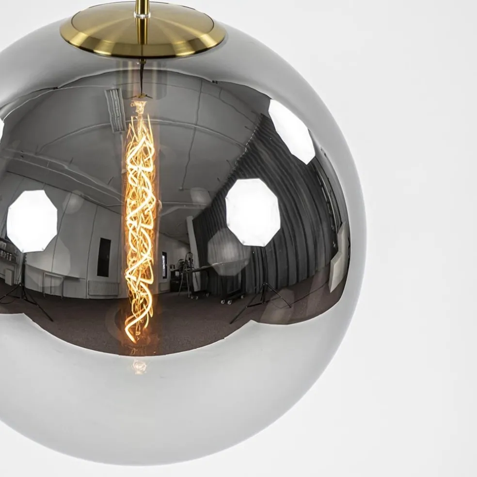 Cheap Straluma Grote luxe hanglamp brons + smoke glas Medina