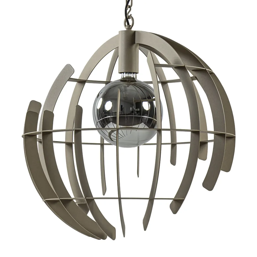 Sale Straluma Grote metalen hanglamp Terra quartz 60 cm