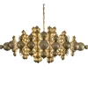 Shop Straluma Grote ovale hanglamp Blow mat brass