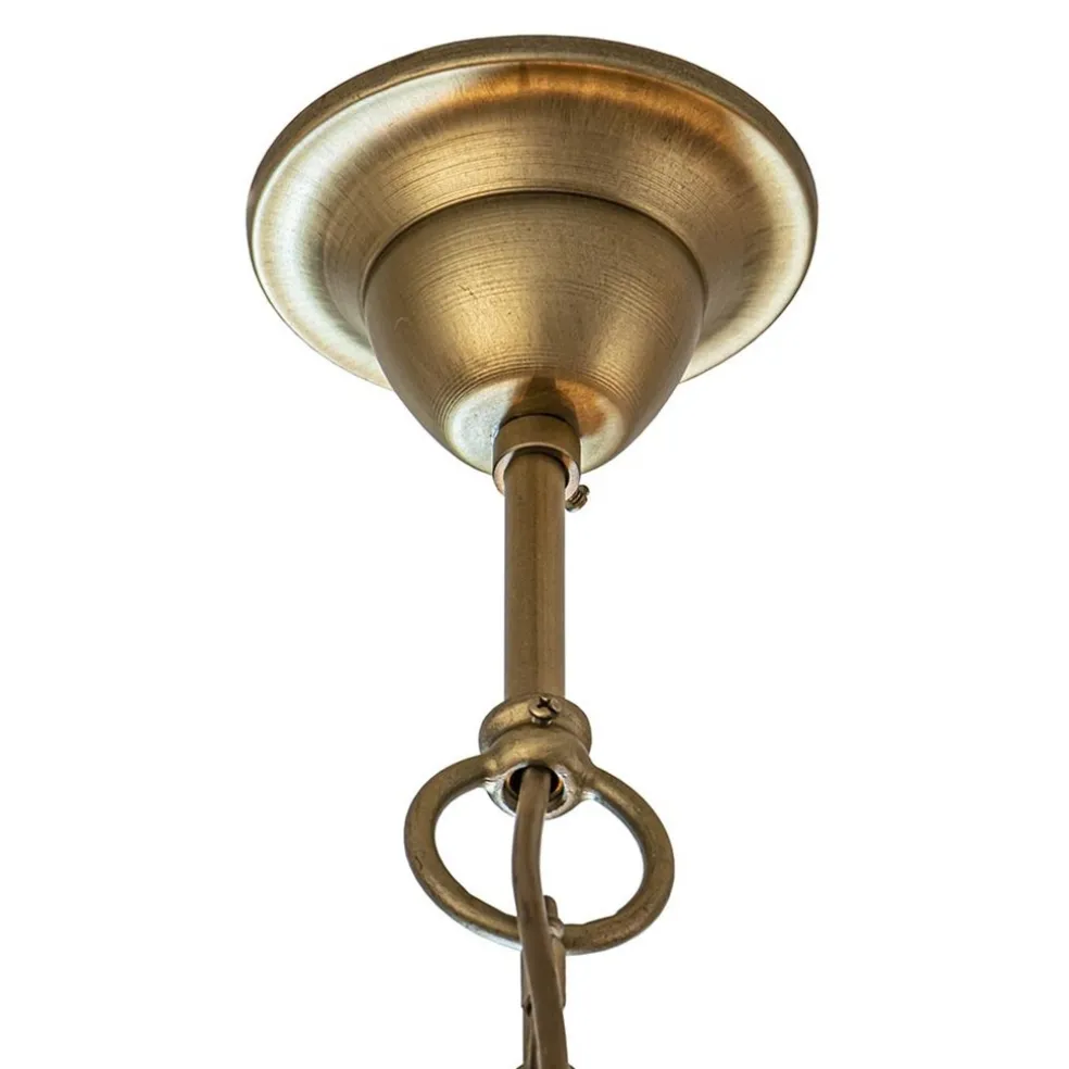 Shop Straluma Grote ovale hanglamp Blow mat brass