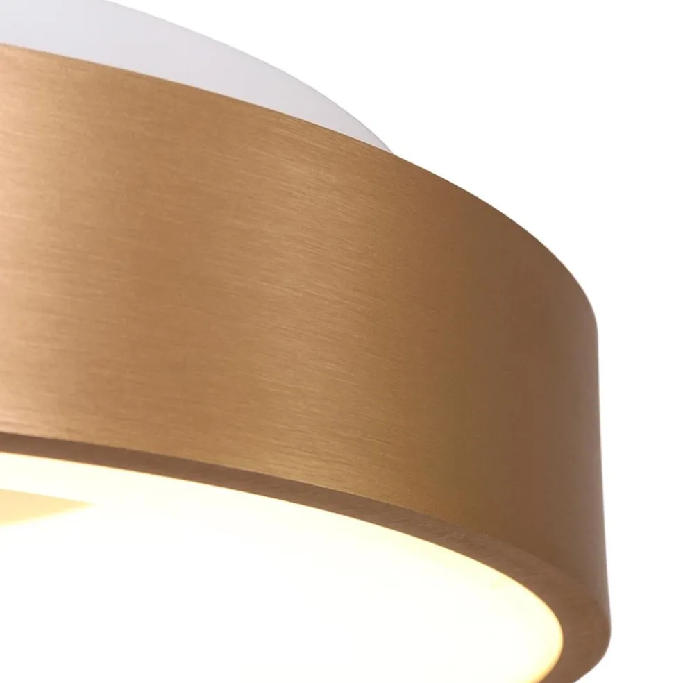 Best Sale Straluma Grote plafondlamp goud 48 cm inclusief LED