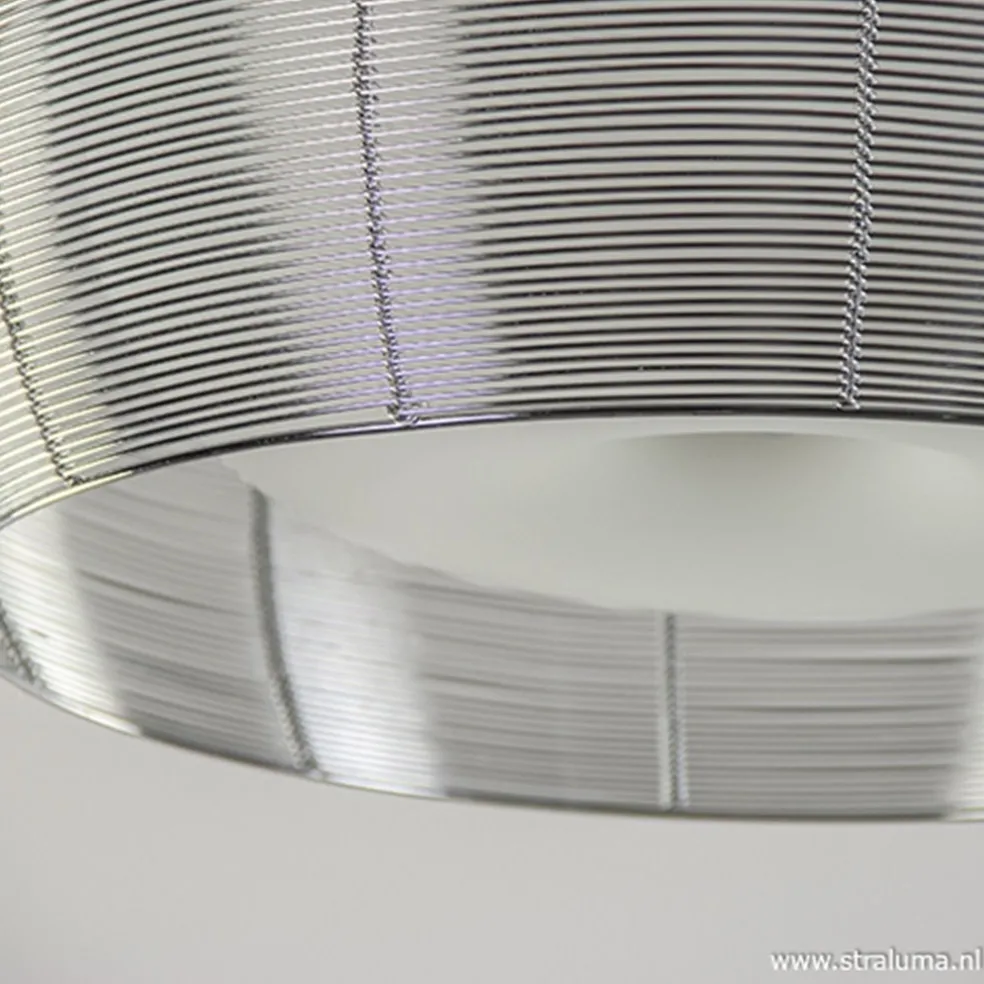 Clearance Straluma Grote plafonnière zilver met chroom 50