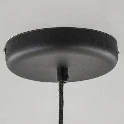 Best Sale Straluma Grote retro hanglamp opaal glas met zwart