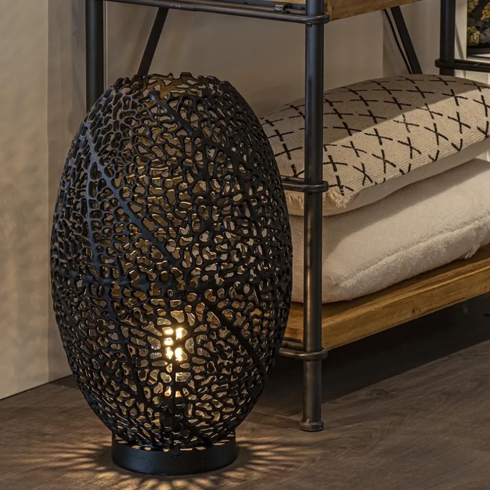 New Straluma Grote tafellamp Sinula Light and Living mat zwart